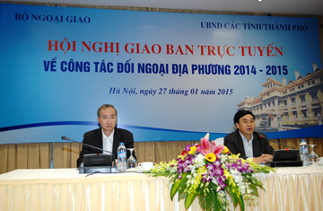 Hội nghị trực tuyến về công tác đối ngoại địa phương 2014 - 2015