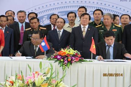 Quan hệ hợp tác giữa Kon Tum và Sê Kông (Lào) ngày càng phát triển